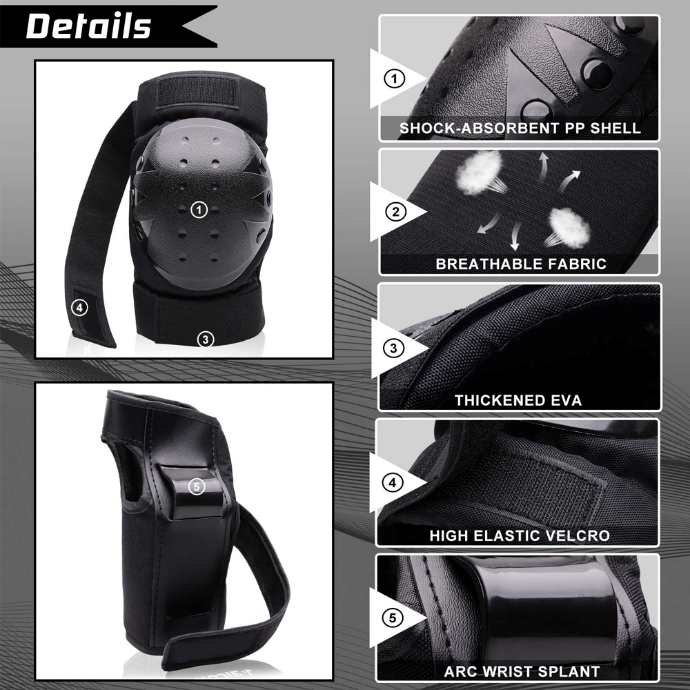 Adult Youth Protective Knee Pa - Mountain Biking Elbow Pads 评论和价格